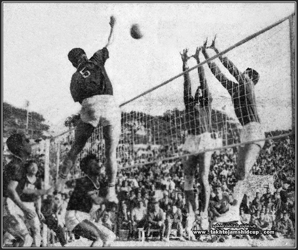South Korea and Iran  volleyball Olympic qualifying 1964 Tokyo - New Delhi in December 1963