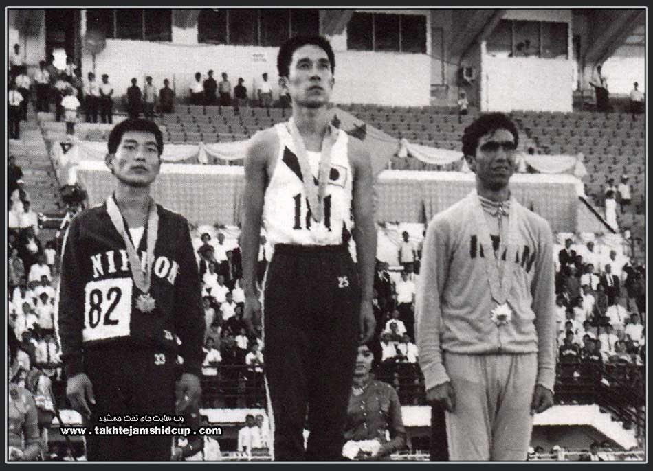   steeplechase 3000 m Asian Games 1966 Taketsugu Saruwatari Japan - Ahmad Mirhosseini Iran - Nobuyoshi Matsuda Japan