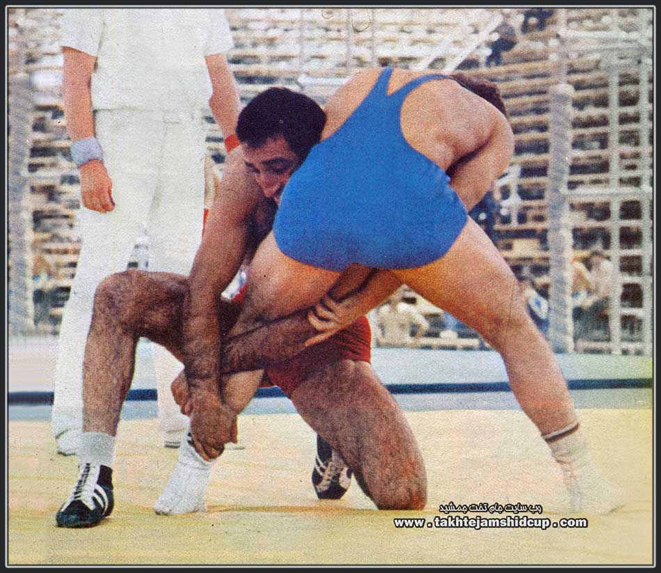 74  kg freestyle wrestling World Championships 1973 Tehran Mansour Barzegar vs Yancho Pavlov