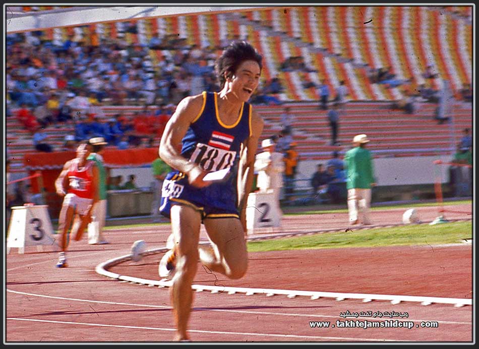 Suchart Jairsuraparp Thai and Asian Games 100m champion in 1978 and 4 × 100 m relay team in 1974 