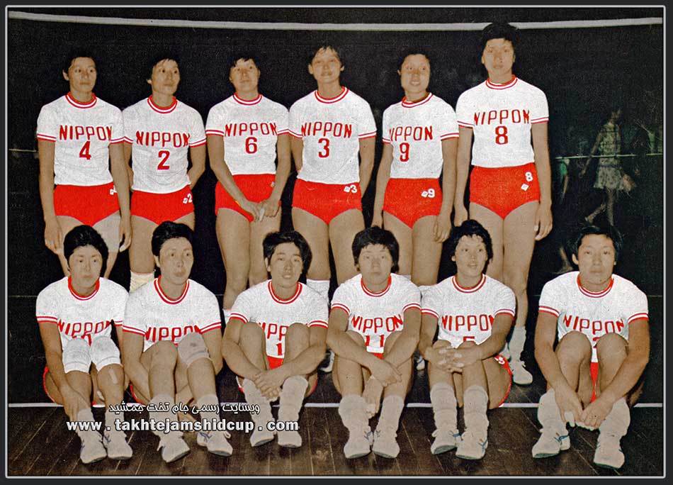 تیم والیبال بانوان ژاپن بازیهای آسیایی بانکوک 1970Japan women's volleyball team in 1970 Asian Games in Bangkok バンコクで1970年アジア大会で日本女子バレーボールチーム
