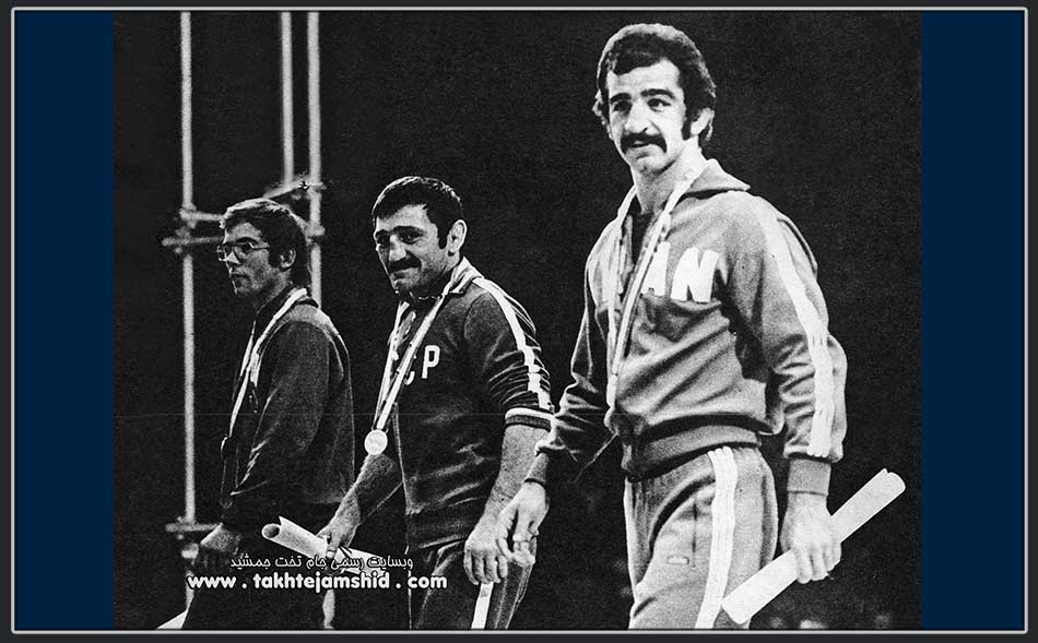 1973 World Wrestling Championships freestyle 62 kg Zagalav Abdulbekov - Heinz Stahr - Mohammad Reza Navaei