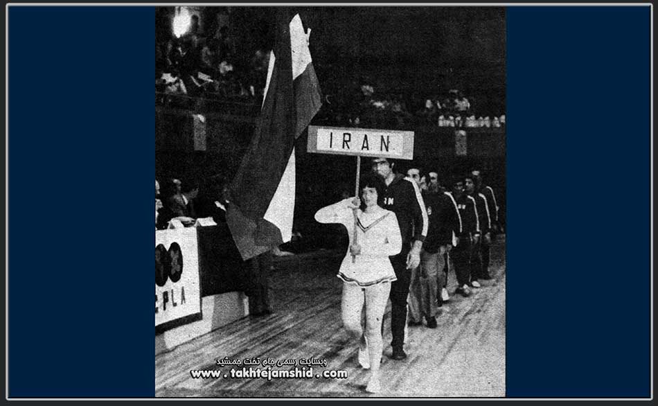 Iranian freestyle wrestling team , the opening ceremony of the tournament 1978 World Wrestling Championships